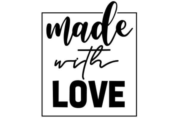 Handcrafted 'Made with Love' Sign