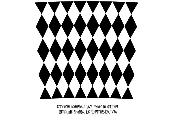 Diamond Pattern Template for Crafting