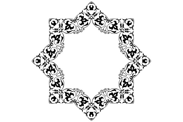 An Art Deco-Inspired Ornamental Frame: A Study in Vintage Design