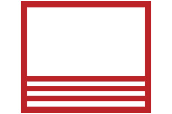 Simplistic Red and White Icon Design