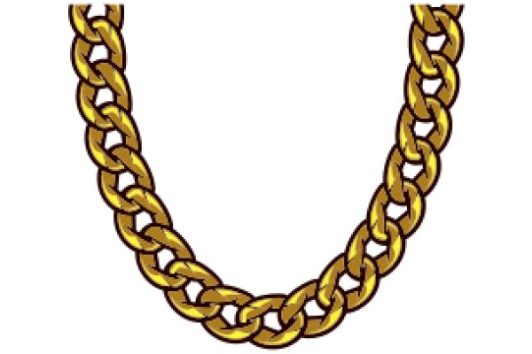Vibrant Yellow Chain with a Golden Twist