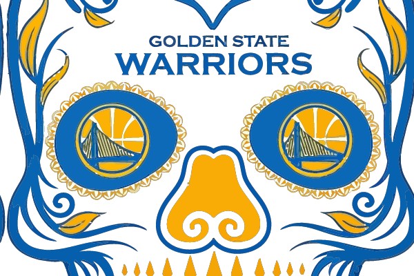Golden State Warriors Sugar Skull