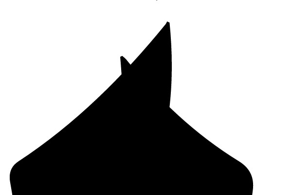 Stylized Black Halloween Pumpkin Logo