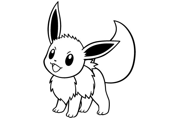 Adorable Eevee Coloring Page