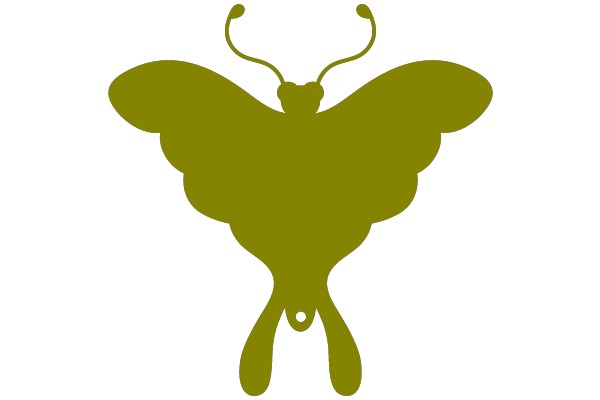 A Stylized Butterfly in a Simple Line Art