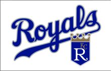 Royal Blue and White Logo for the Kansas City Royals Baseball Team