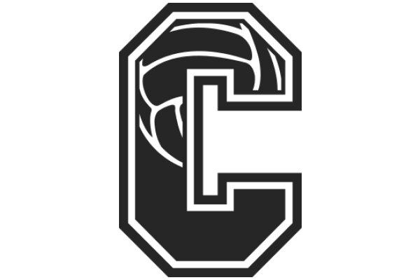 Stylized Logo with Curved Design Elements