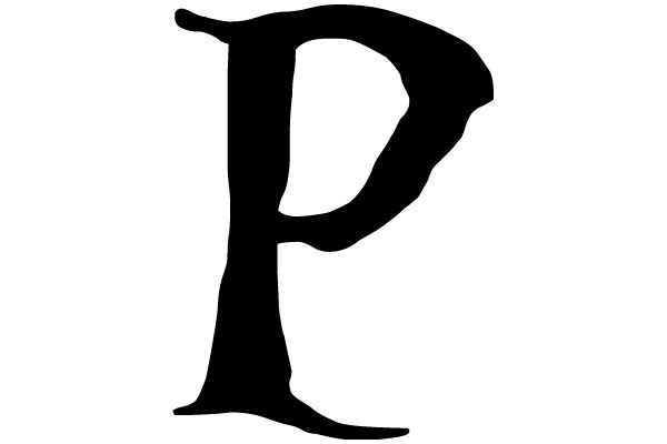 Bold Serif Letter 'P'