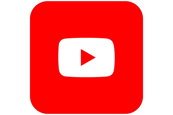 Vivid Red YouTube Icon