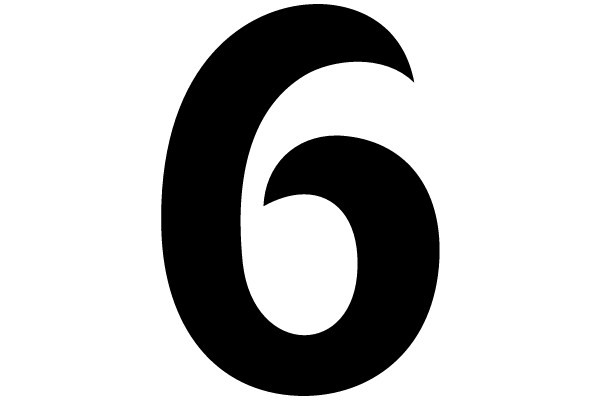 Bold Number Six
