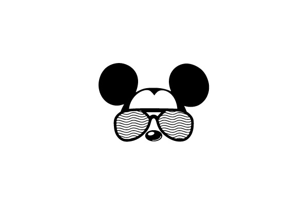 Mickey Mouse with Sunglasses