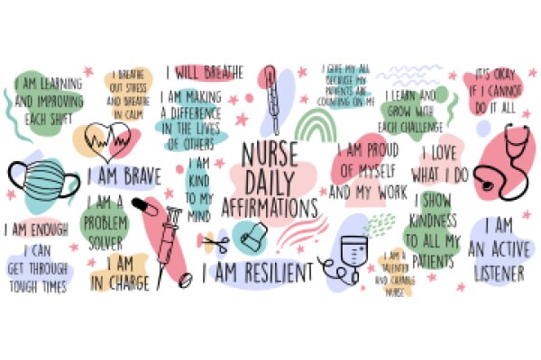 A Nurse's Daily Affirmations: A Colorful Collection of Empowering Messages for Nurses