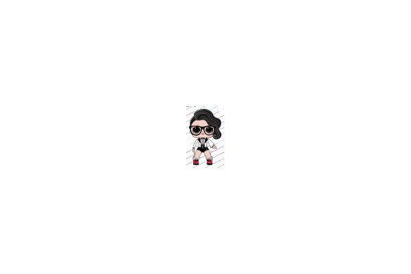 Stylish Avant-Garde: A Modern Chibi Fashionista