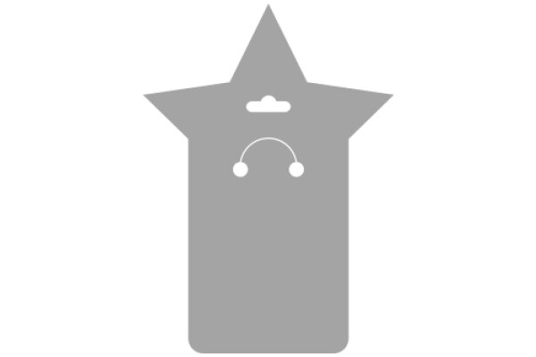 A Simple, Gray Star with a Cloud and a Smiley Face