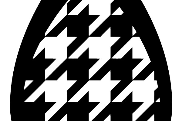 Water Drop with Houndstooth Pattern