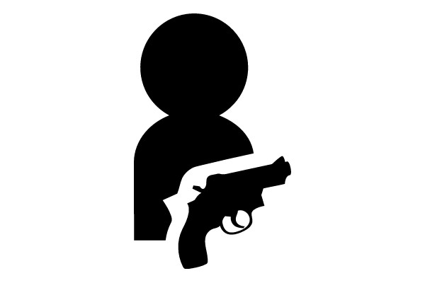 Shadow with Gun