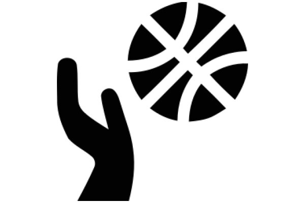 A Graphic Representation of a Hand and a Basketball