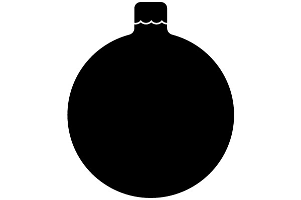 Blank Circle with Wavy Top and Bottom