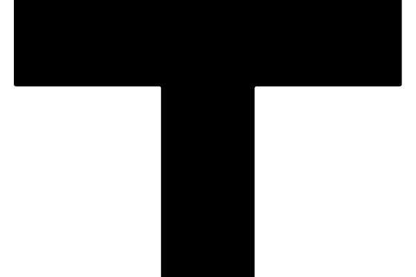 Black Cross with Top Hole