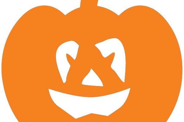 Orange Pumpkin Face Clip Art