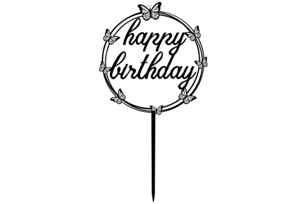 Happy Birthday Wishes: A Butterfly Decoration