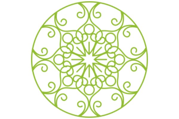 Vibrant Geometric Design with a Floral Centerpiece