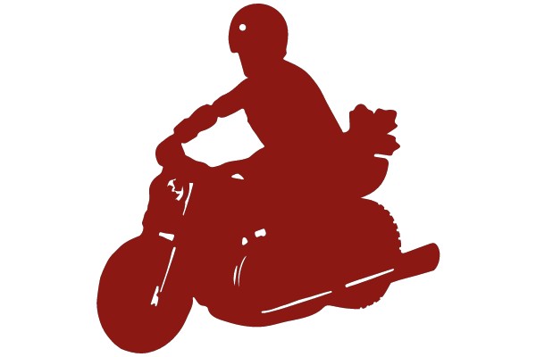 Racing Through the Wind: A Motorcycle Silhouette