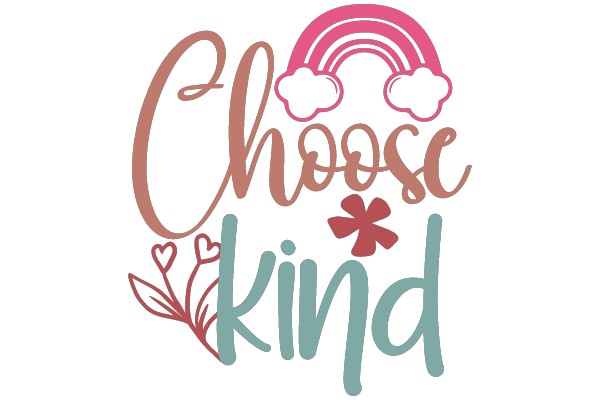 Choose Kindness: A Vibrant and Inspiring Design