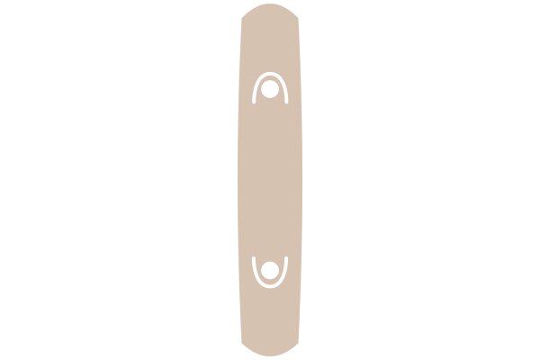A Simple, Minimalist Design: A Beige Rectangle with a Circle Inside