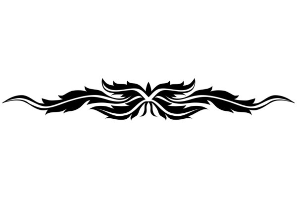 Stylized Abstract Design with a Fluid, Wavy Pattern