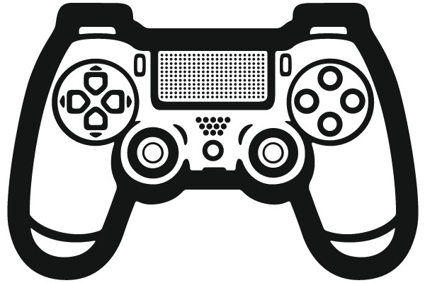 Vintage Game Controller Clip Art