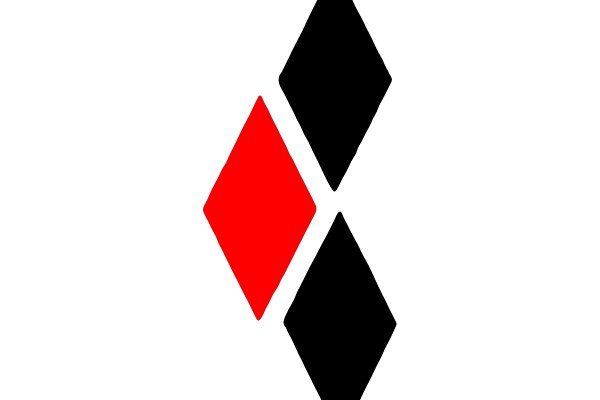 Contrasting Diamonds: Red and Black Symmetry