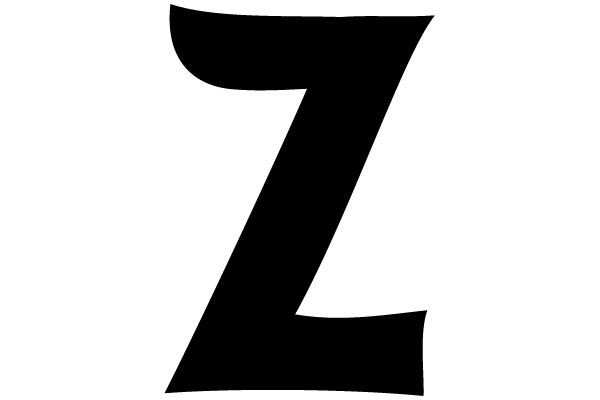 Bold Black Letter Z