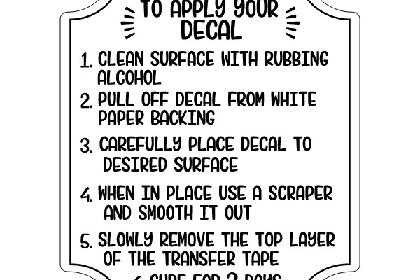 How to Apply Your Decal