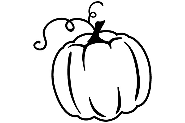 Autumnal Delight: The Pumpkin Clip Art