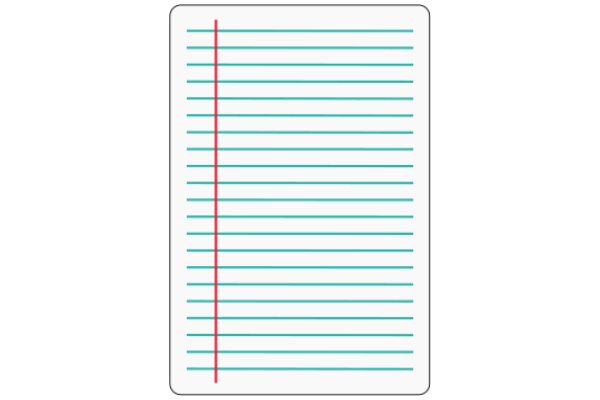 Digital Notepad with Red Border