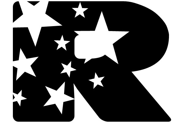 Starry Letter R