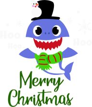 Merry Christmas from our Friendly Shark Mascot!