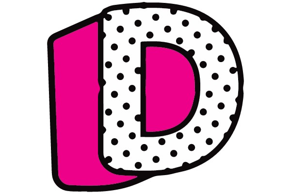 Dots and Pink: A Playful 'D' Design