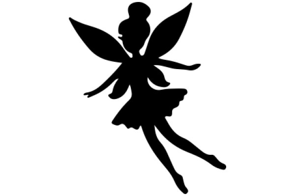 Silhouette of a Ballerina Tinkerbell