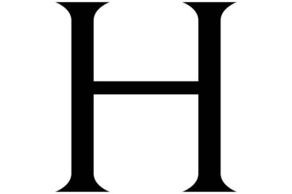 Simplicity in Design: A Single Letter 'H' in