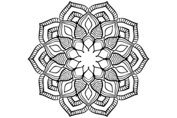 Intricate Mandala Design: A Symphony of Geometric Patterns