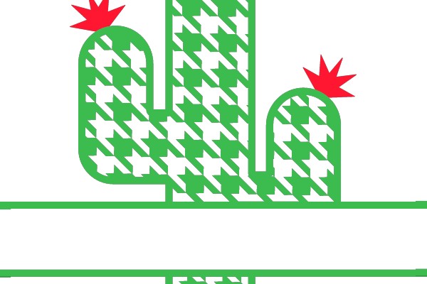 Cactus Trio: Green and Red Hued