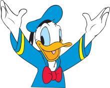 Celebrating Disney's Iconic Duck Character with a Vibrant and Colorful Illustration!