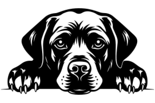 ADog with Sharp Teeth and Paws, Looking Curious and Friendly