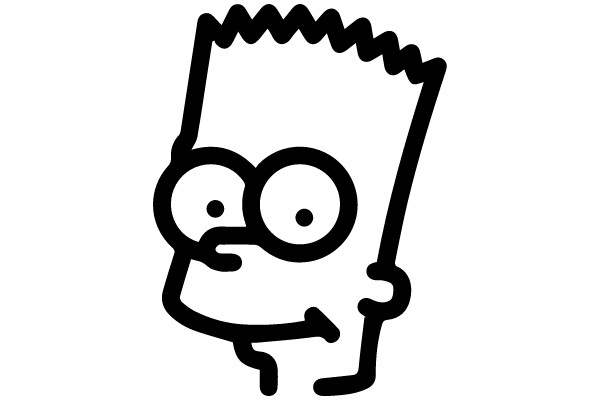 Bart Simpson's Thoughtful Expression