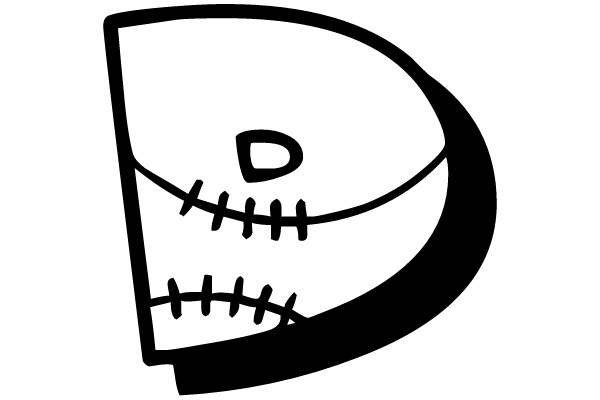Stitched Letter D
