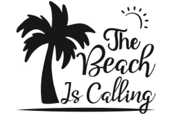 The Beach Is Calling: A Graphic Design of a Palm Tree and a Phone