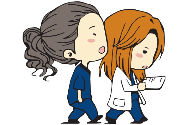 A Day in the Life of Two Medical Students: A Comic Illustration