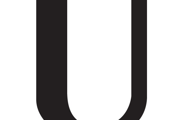 Black Tulip Letter U